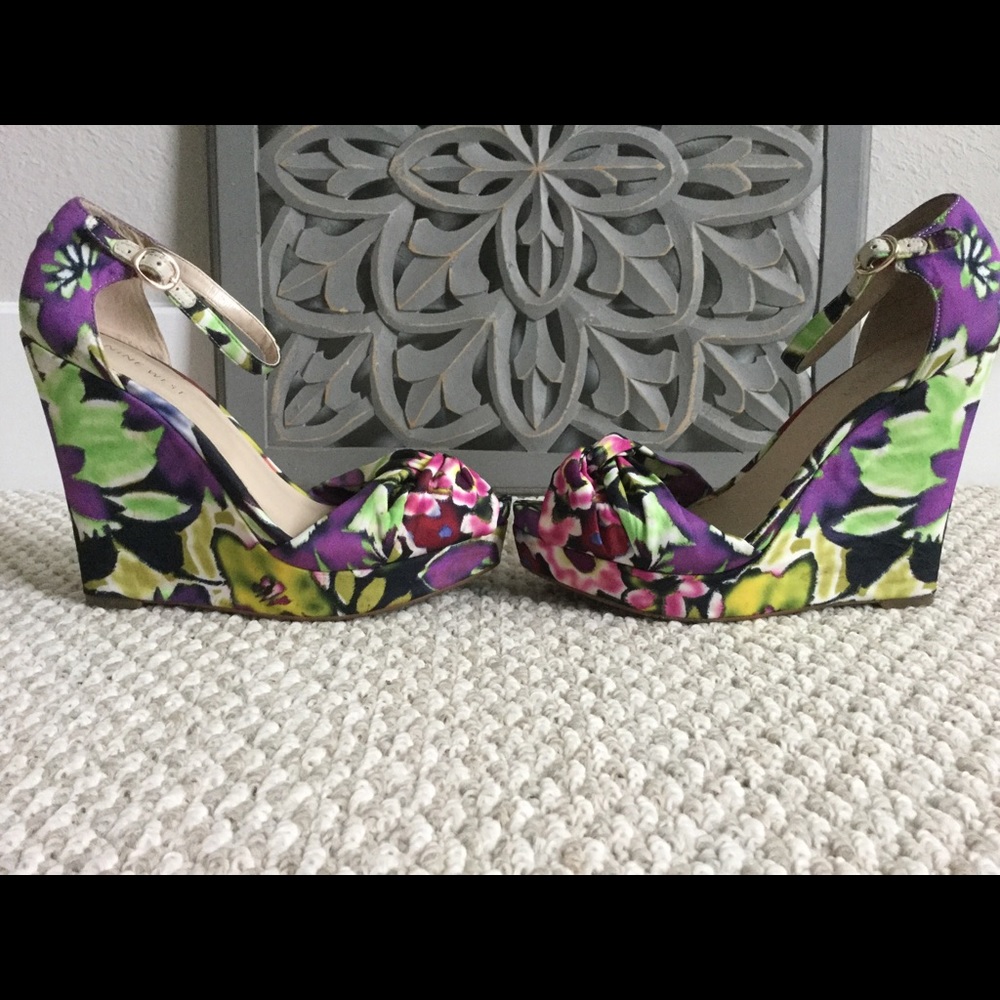 Floral Nine West Wedges